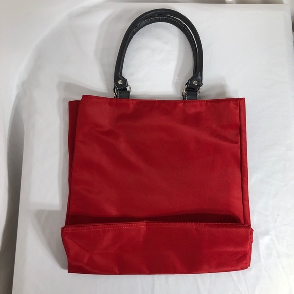 Allure Red Belted Front Tote Bag with Mini Bag - Picture 3 of 8